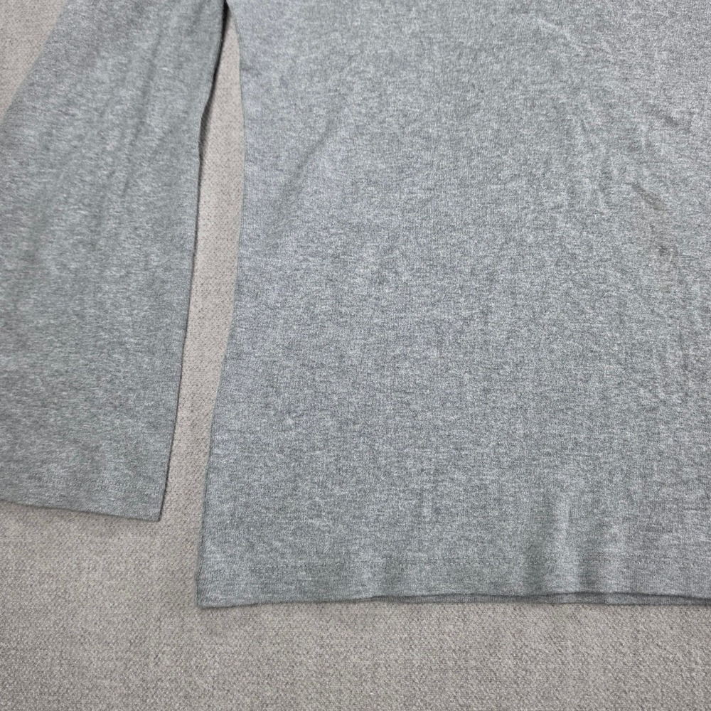 Lands' End T-Shirt Womens XL Gray Long Sleeve 100% Cotton Crew Neck Basic Tee - Picture 11 of 16